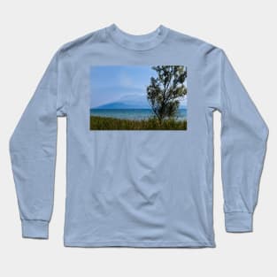 Lake Garda in blue and green Long Sleeve T-Shirt